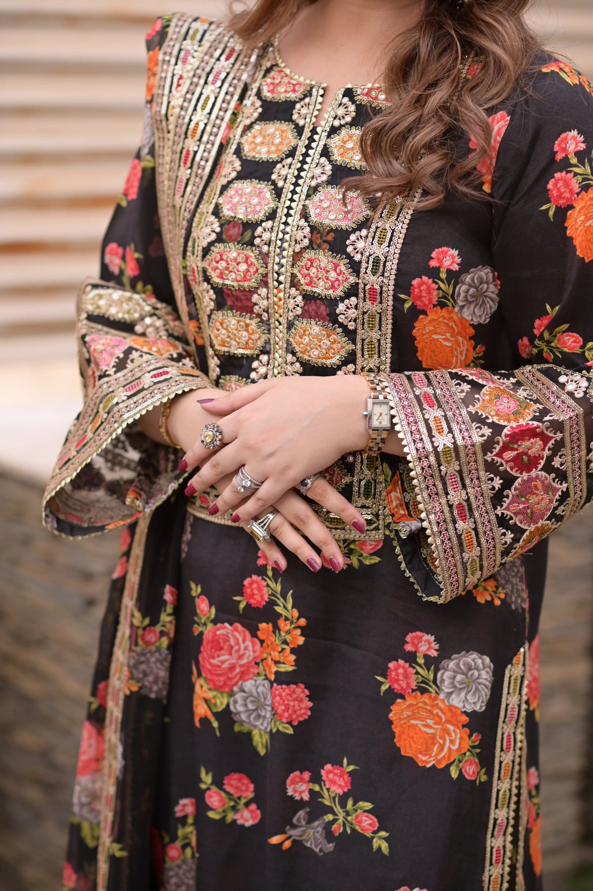 Zarqash Embroidered 3PC