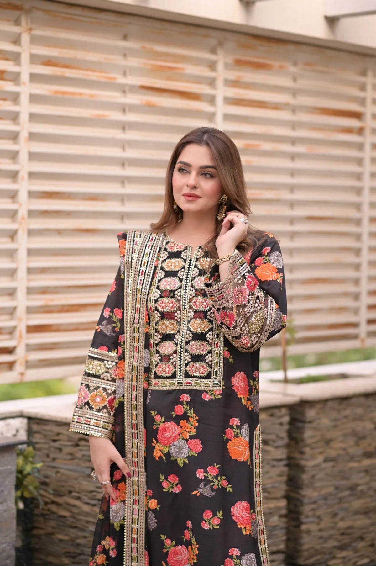 Zarqash Embroidered 3PC