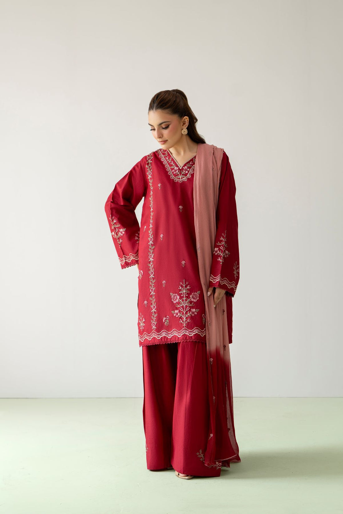 DilKash 3-Piece Embroidered
