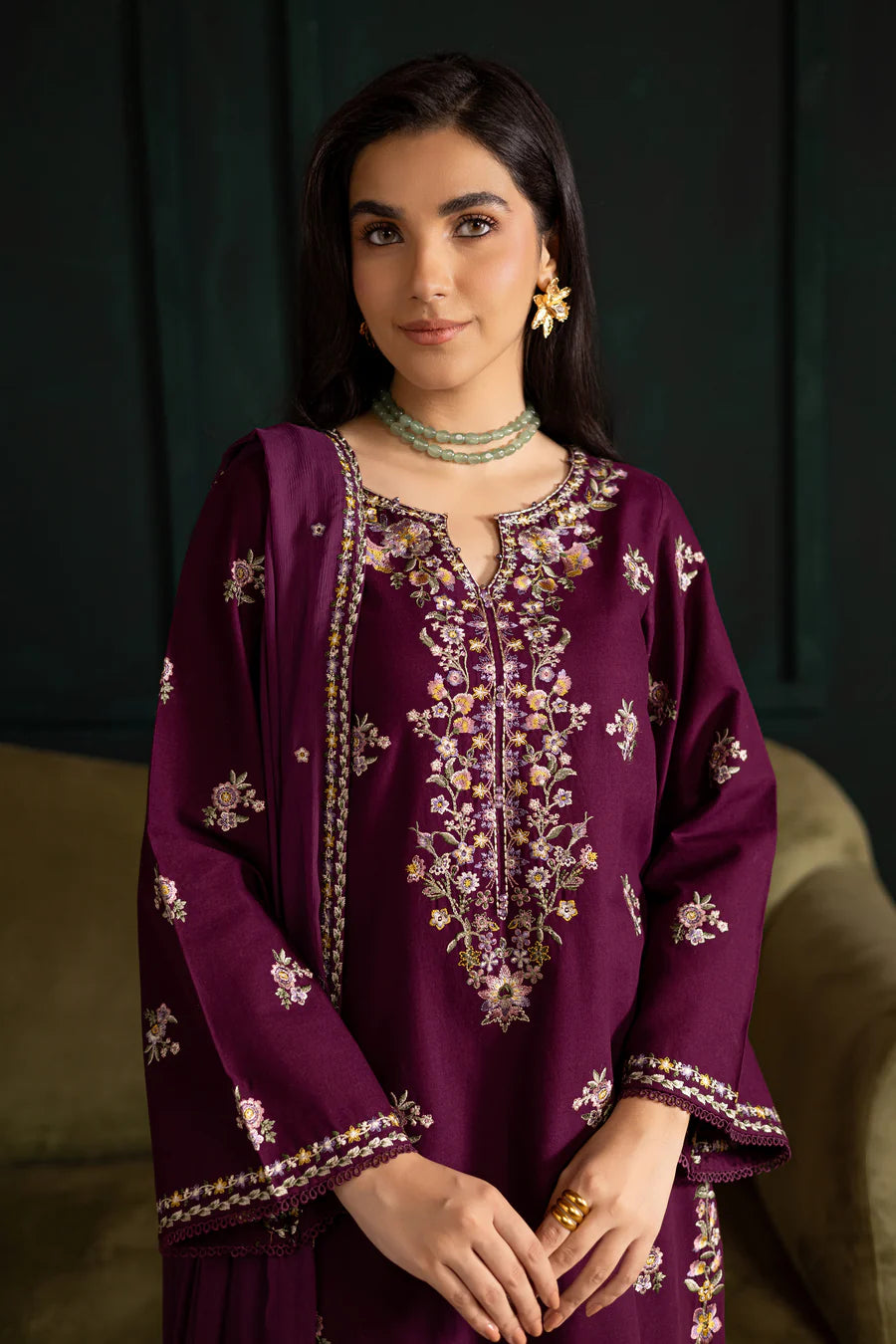 Sona 3-Piece Embroidered