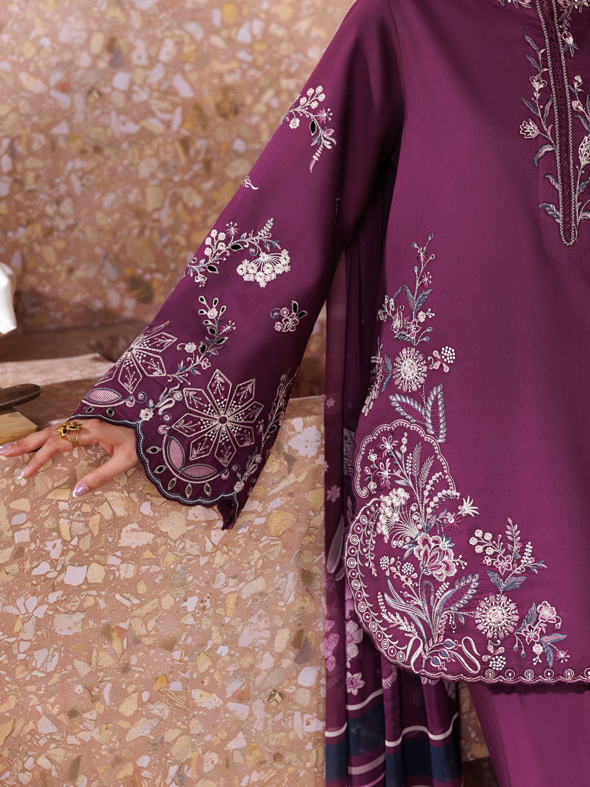 Haniya Embroidered 3-Piece