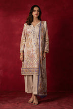 PRINTED LAWN STITCHED 3 PIECE SUIT