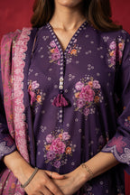 PRINTED LAWN STITCHED 3 PIECE SUIT