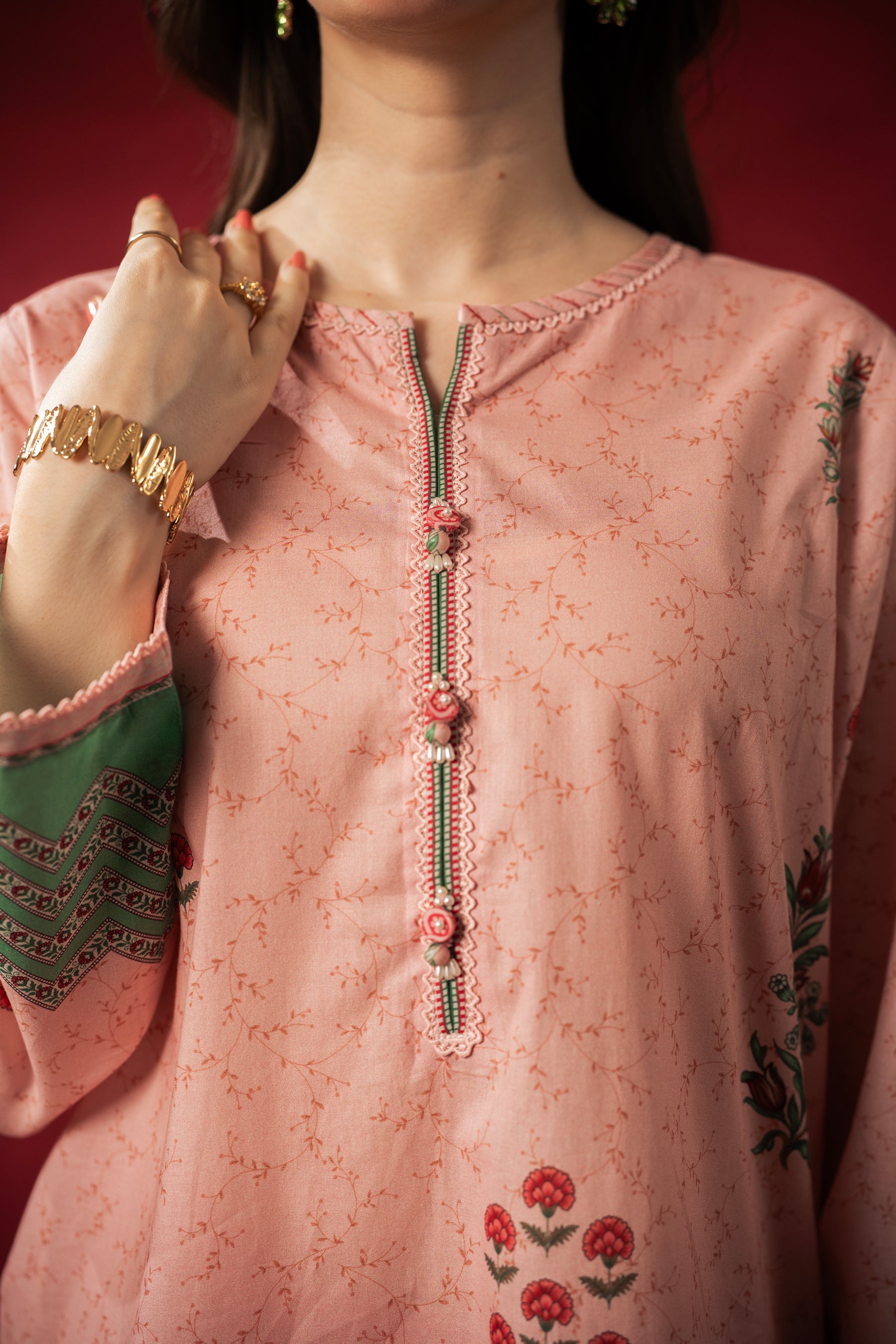 PRINTED LAWN STITCHED 3 PIECE SUIT