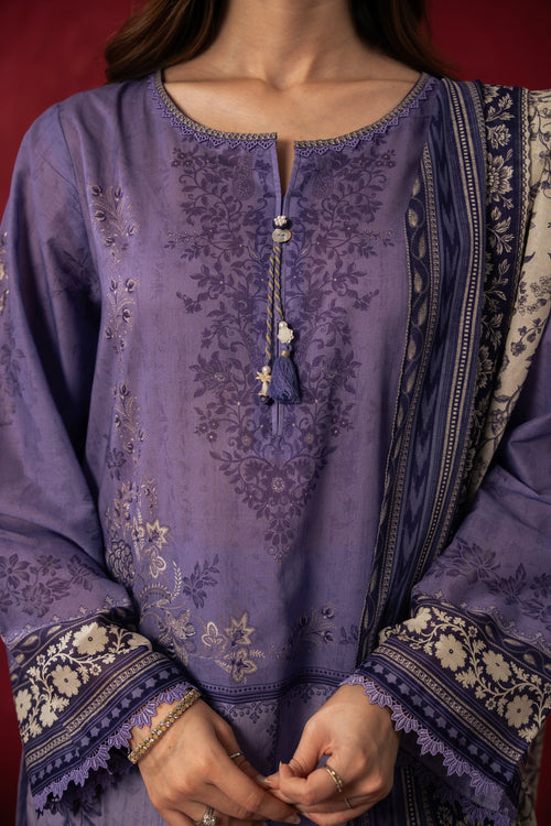 PRINTED LAWN STITCHED 3 PIECE SUIT