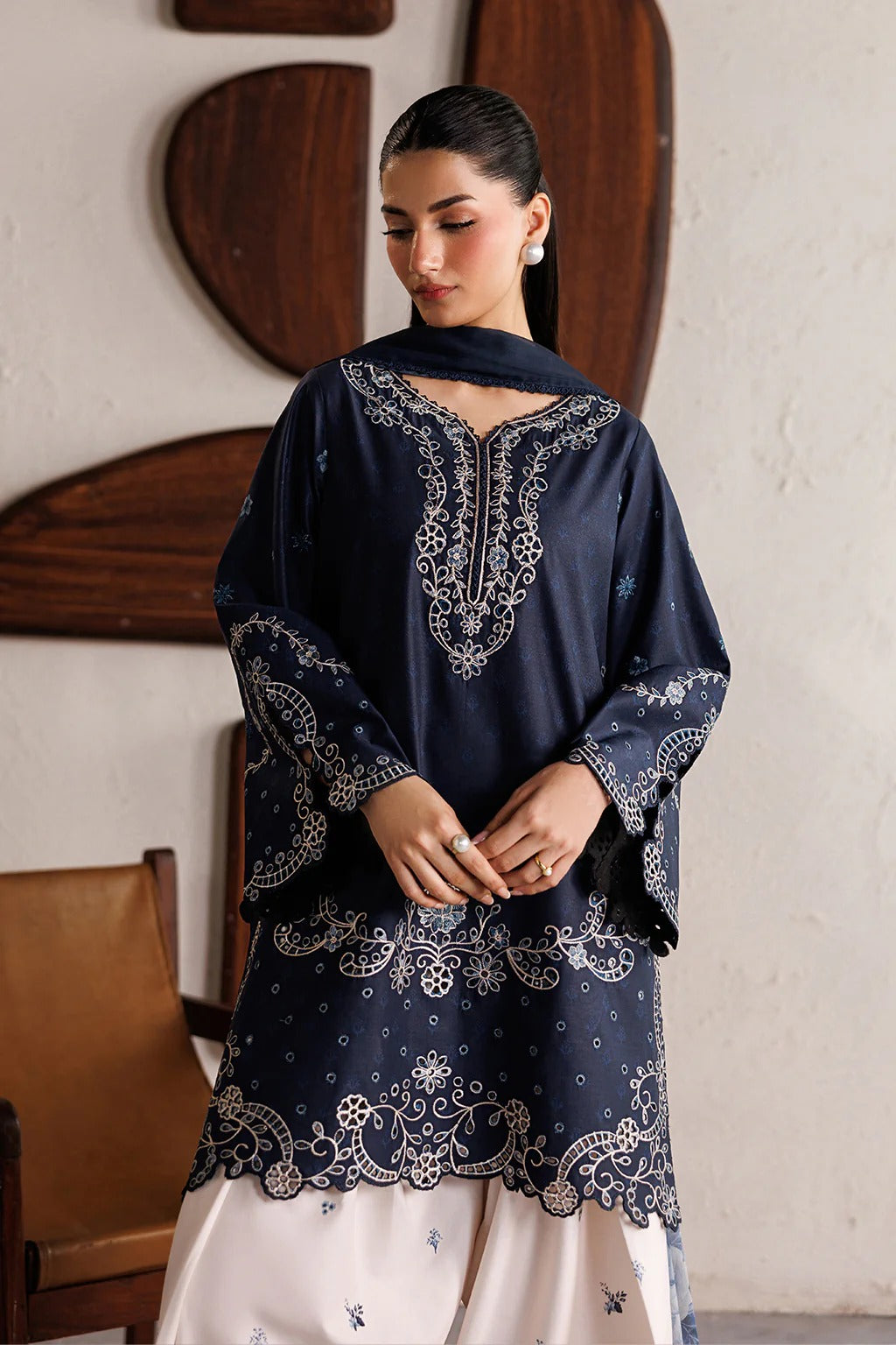 Zara Embroidered 3 Piece