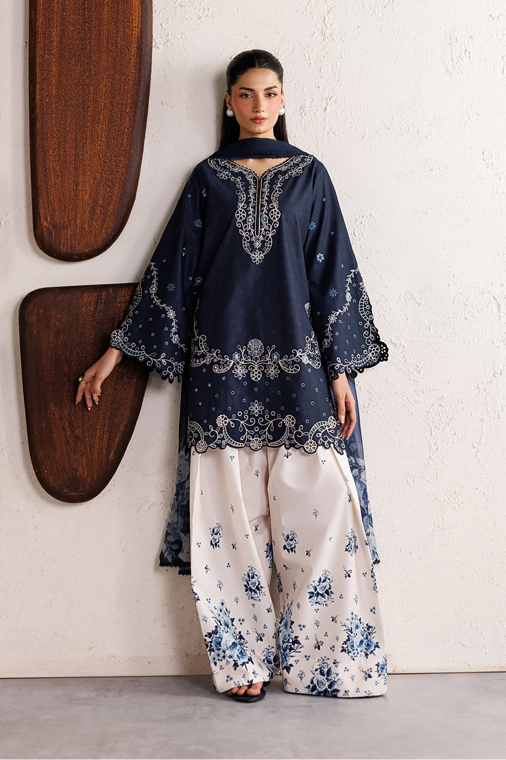 Zara Embroidered 3 Piece