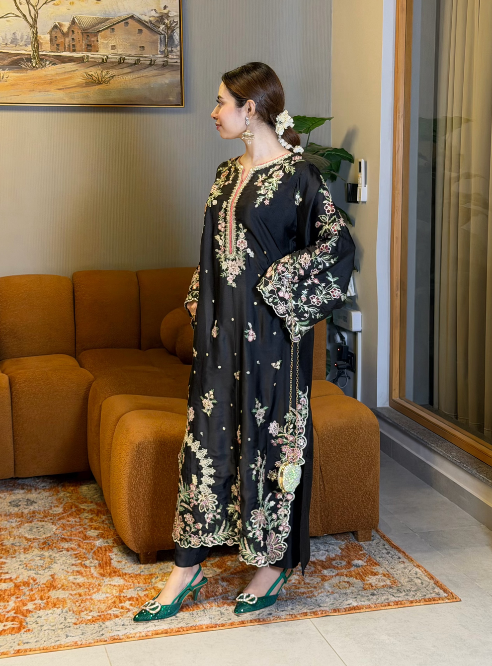 Black Kaftan 2 Piece