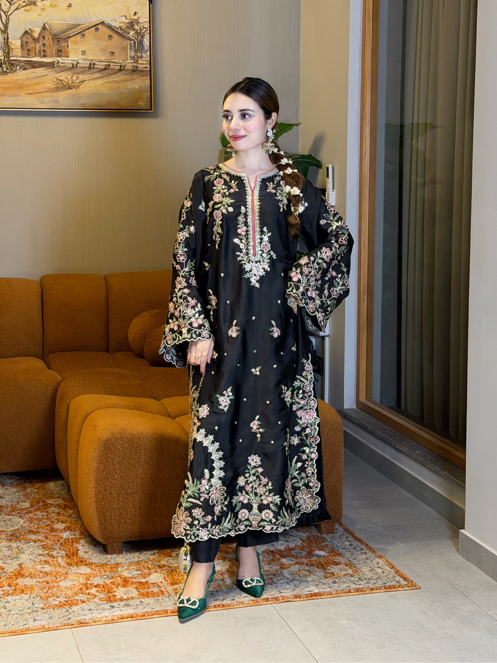 Black Kaftan 2 Piece